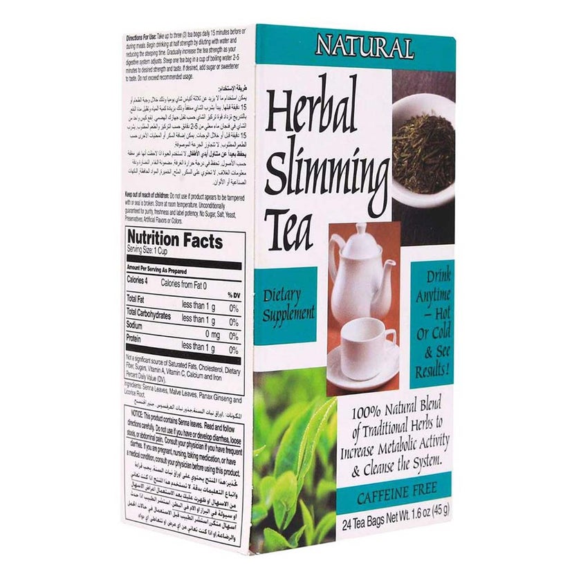 21st Century Herbal Slimming Natural Tea Bag, Pack of 24's