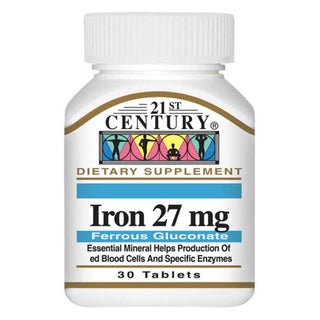21st Century 27mg Iron Tablets For Healthy Blood Count, Pack of 30's