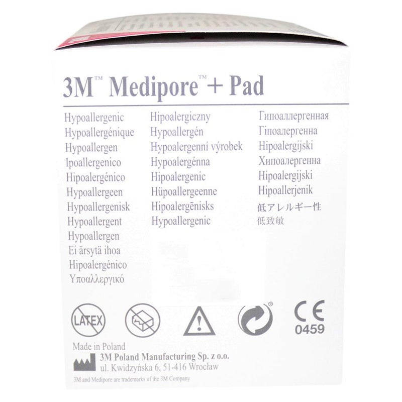 3M Medipore + Pad 5 cm x 7.2 cm 50's