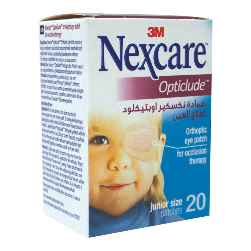 3M Nexcare Junior Opticlude Eye Patch, Pack of 20's
