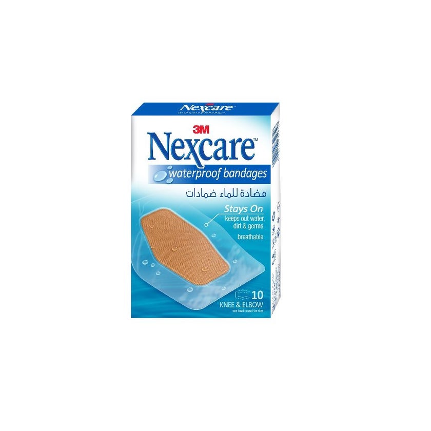 3M Nexcare Waterproof Bandages, Pack of 10's