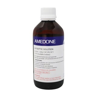 Amedone Povidone Iodine 10% Antibacterial Solution 200ml