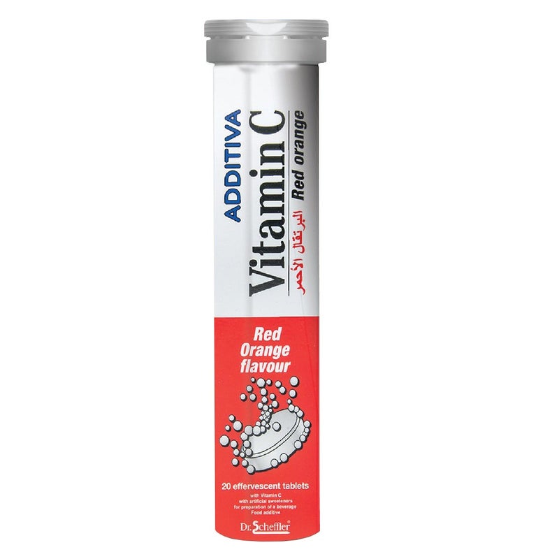 Additiva Vitamin C 1000MG Red Orange Effervescent Tablets 20's