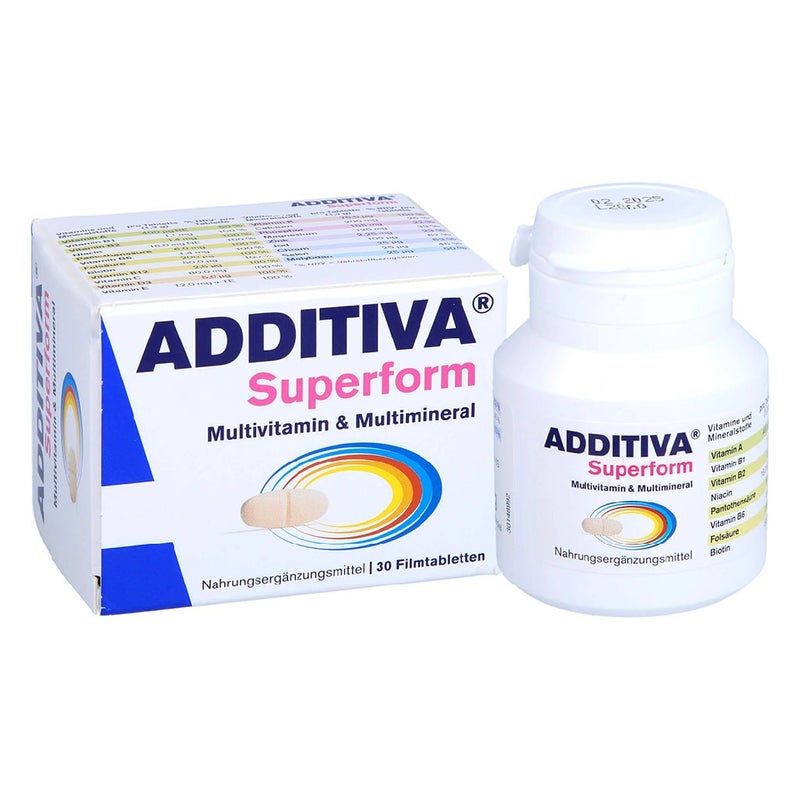 Additiva Superform Multivitamin & Multimineral Supplement Tablets, Pack of 30's