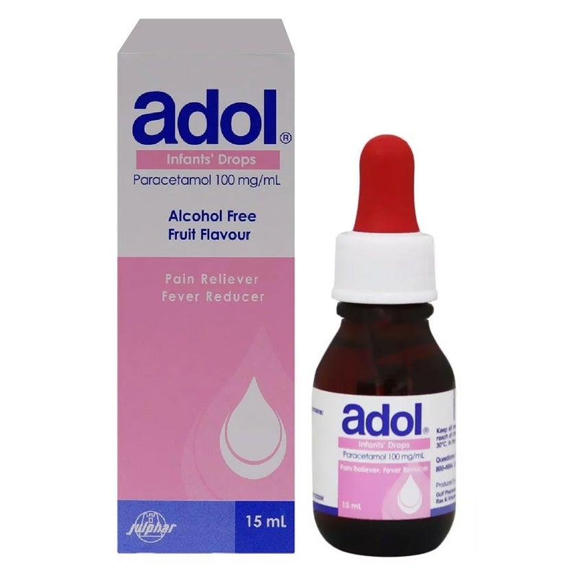 Adol Paracetmol 100mg/ml Infant Drops 15ml
