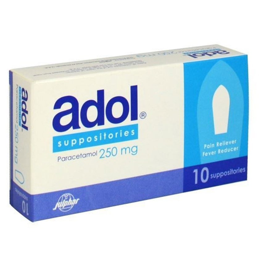 Adol 250mg Suppositories, Pack of 10's