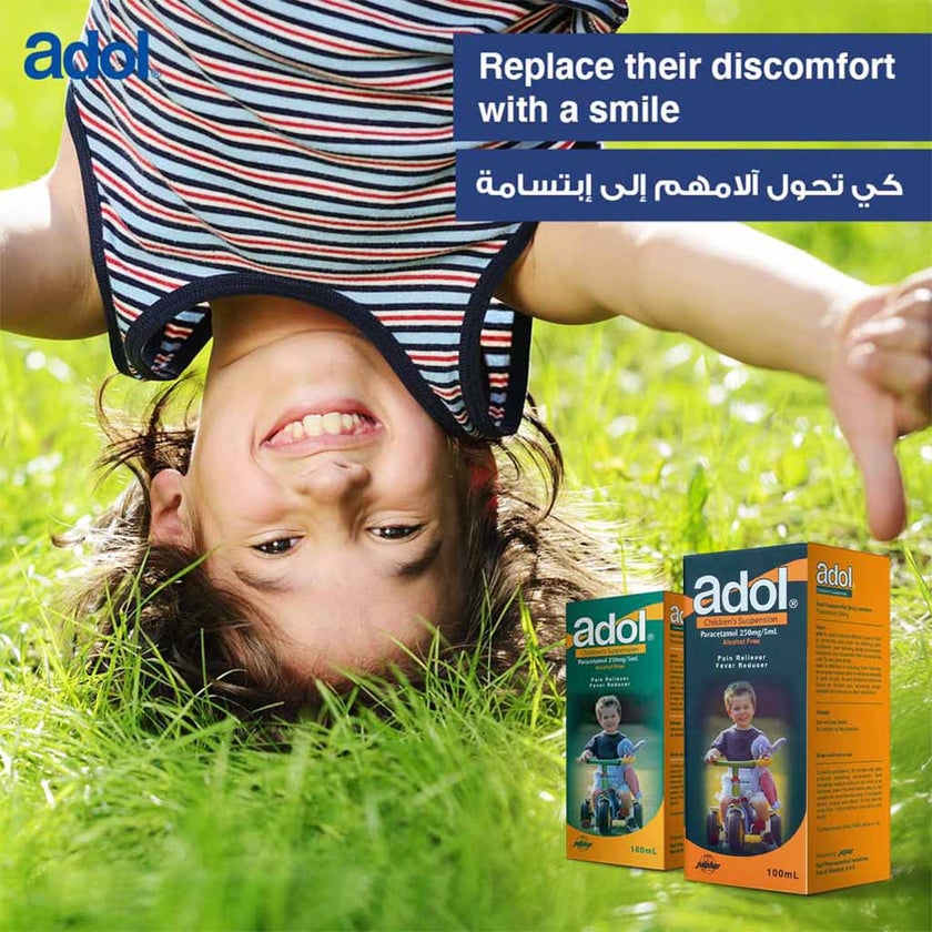 Adol Paracetamol Children's Suspension 250mg/5ml, 100ml