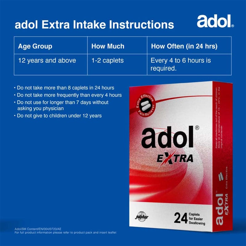Adol Extra Tablets 24's