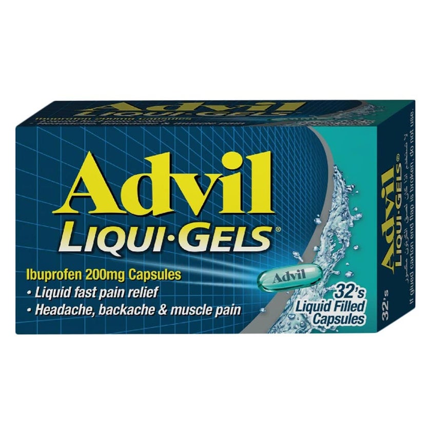 Advil 200mg Liquigels, Pack of 32's