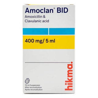 Amoclan BID 400mg/5ml Powder For Oral Suspension 70ml