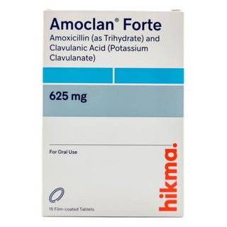 Amoclan Forte 625mg Film Coated Tablets, Pack of 15’s