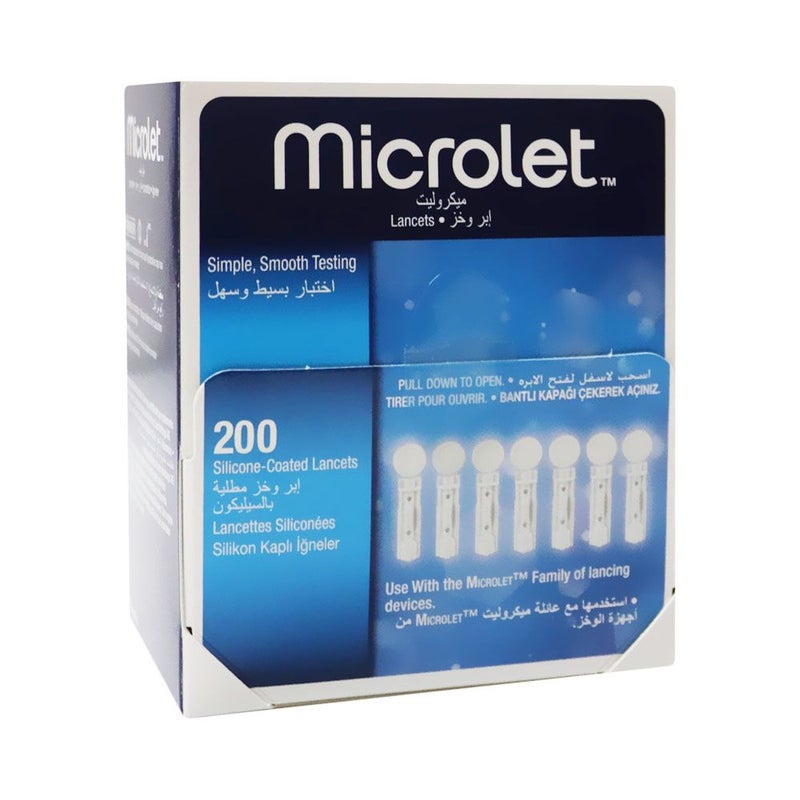 Ascensia Microlet Lancets, Pack of 200's