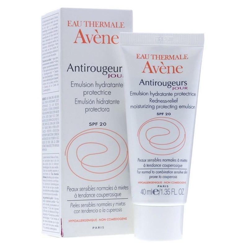 Avene Antirougeurs Jour Mositurizing Protecting Emulsion For Normal to Combination, Sensitive Skin 40ml