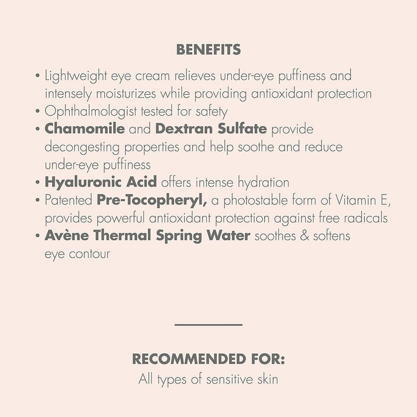 Avene Soothing Eye Contour Cream For Sensitive Skin 10ml