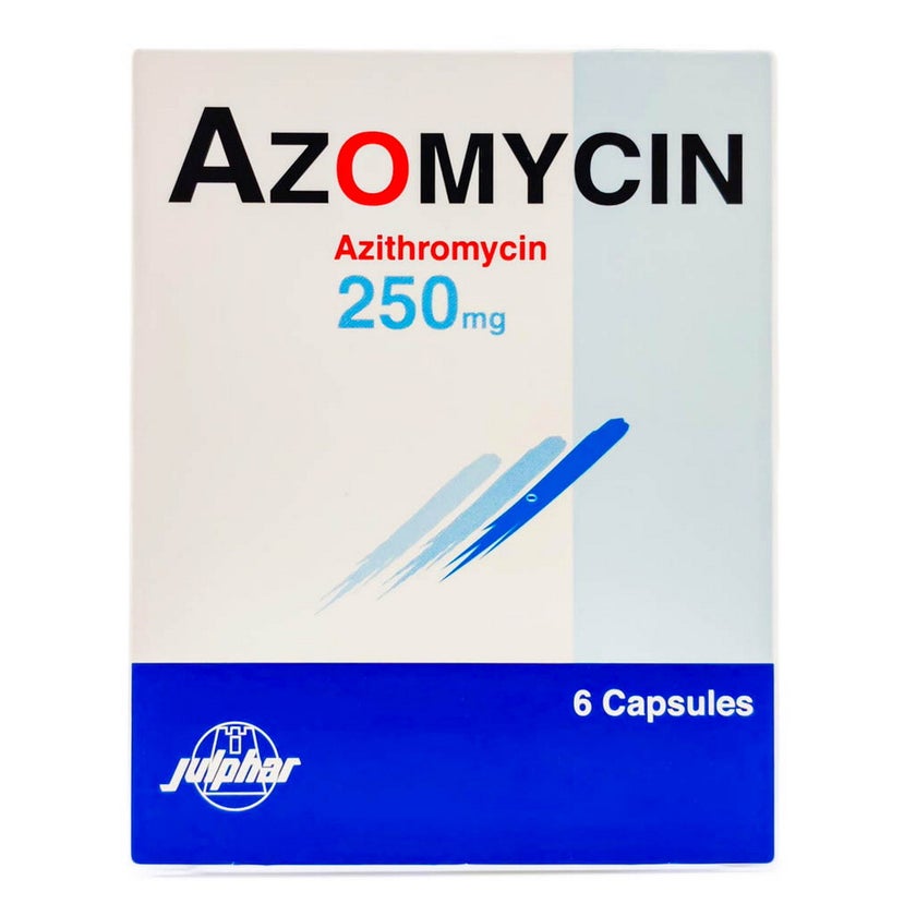 Azomycin 250mg Capsules, Pack of 6’s