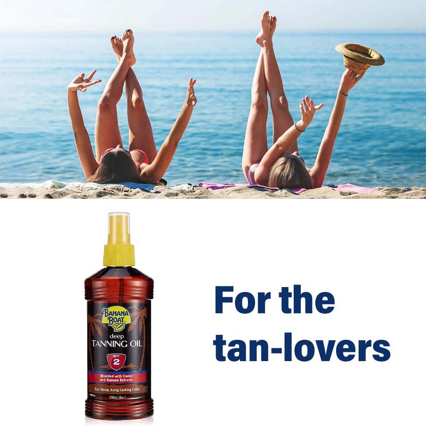 Banana Boat SPF2 Deep Tanning Oil 236ml