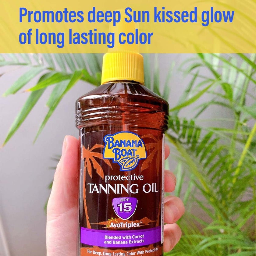 Banana Boat SPF15 Protective Tanning Oil 236ml