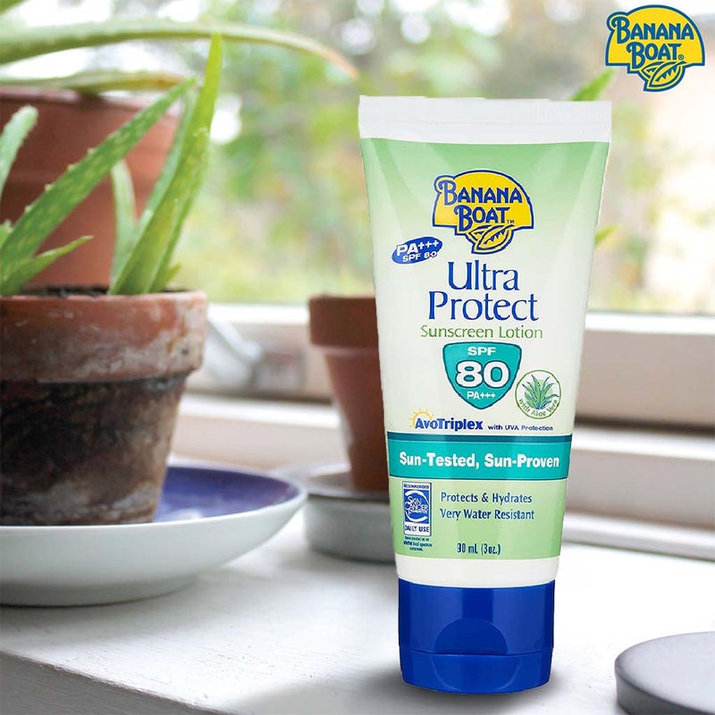 Banana Boat Ultra Protect SPF80 Sunscreen Lotion 90 mL