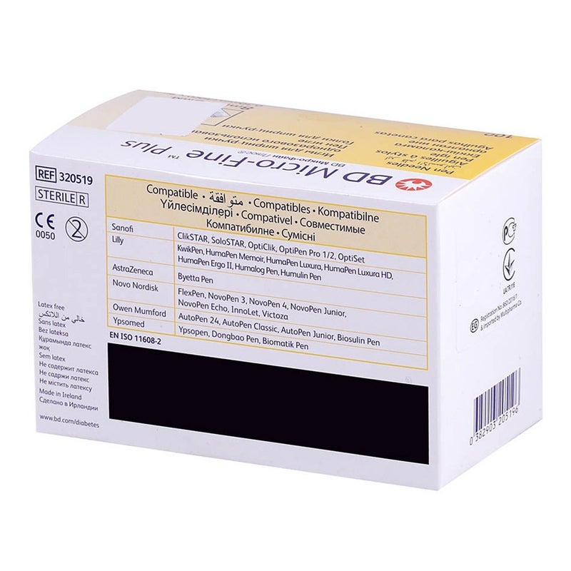 BD Micro-Fine+ Insulin Pen Needle 30 g x 8 mm 100's