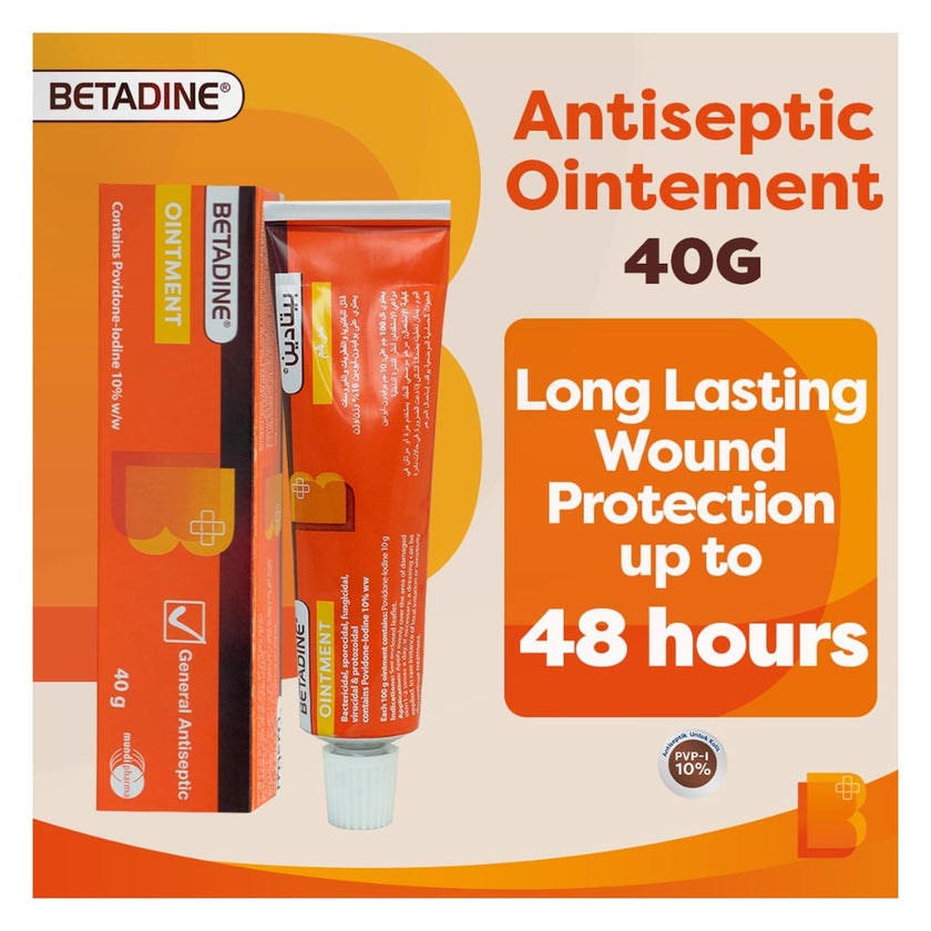 Betadine Ointment With 10% Povidone Iodine 40g