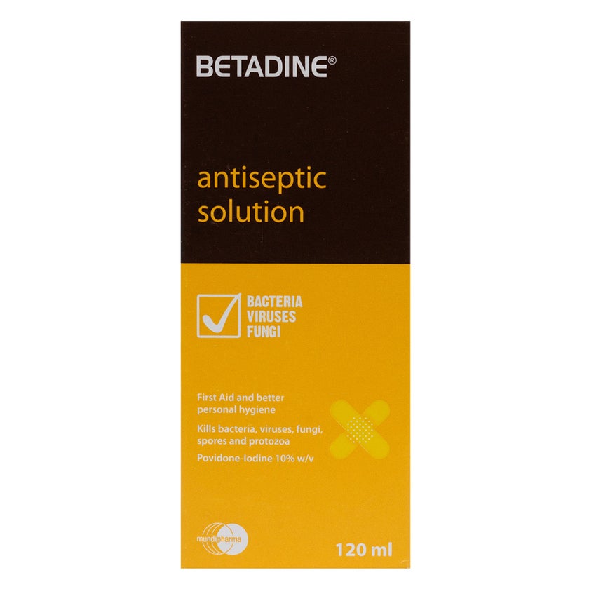 Betadine Povidone Iodine Antiseptic Solution 120ml