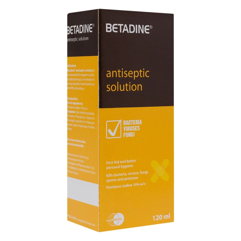 Betadine Povidone Iodine Antiseptic Solution 120ml