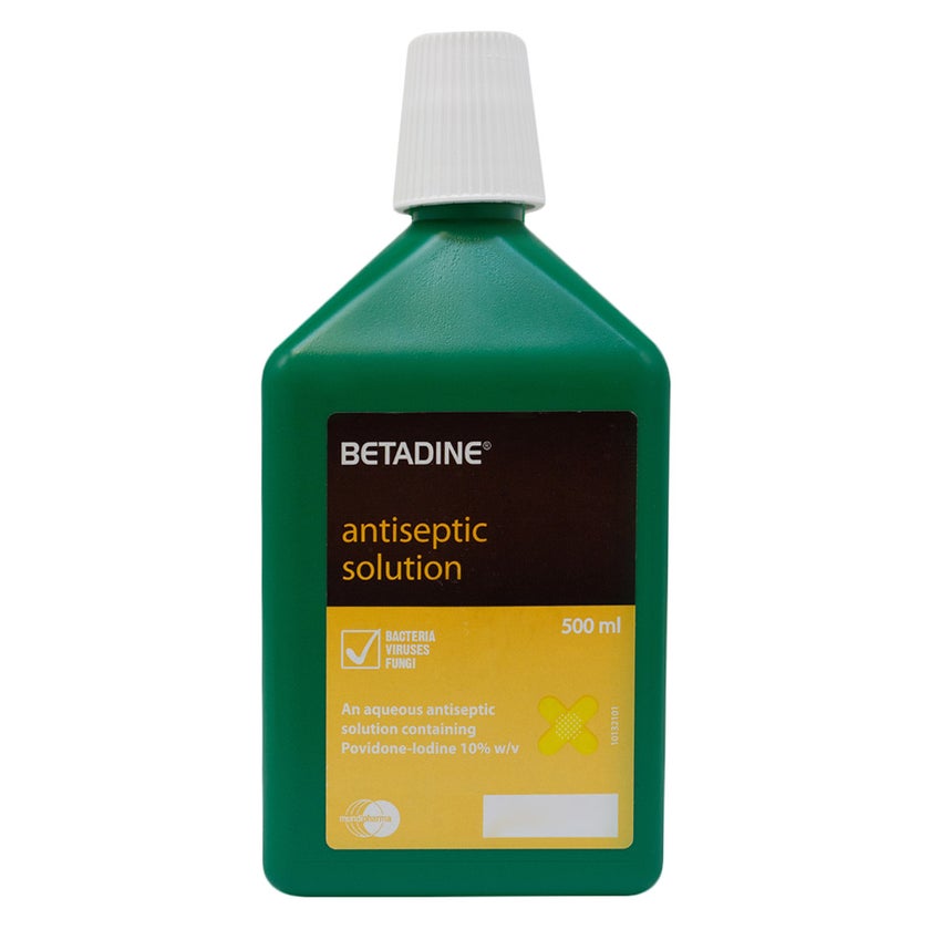Betadine Povidone Iodine Antiseptic Solution 500ml