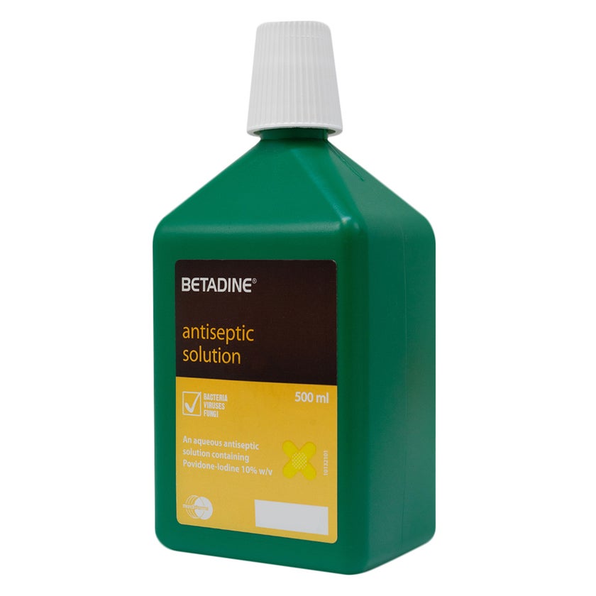 Betadine Povidone Iodine Antiseptic Solution 500ml
