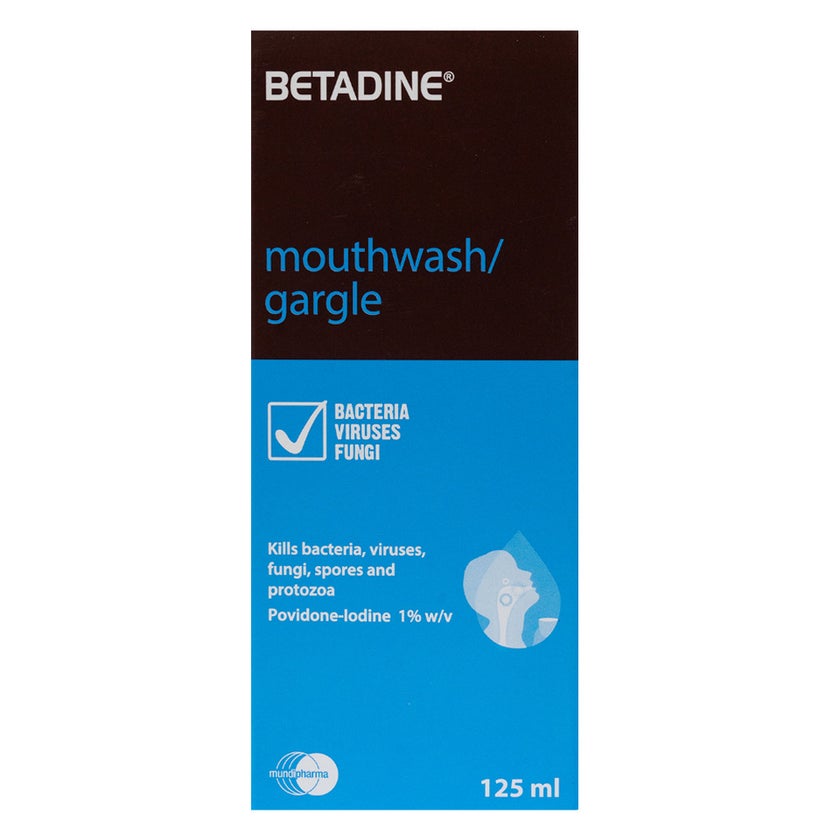 Betadine Mouthwash/Gargle 125ml