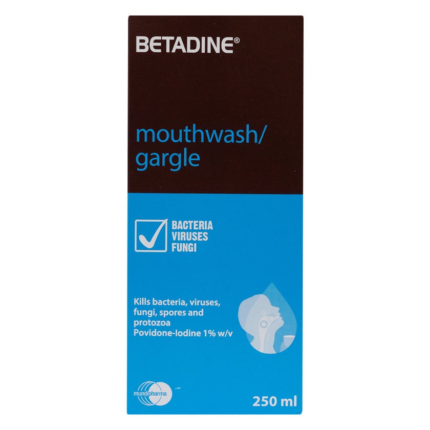 Betadine Mouthwash/Gargle 250ml