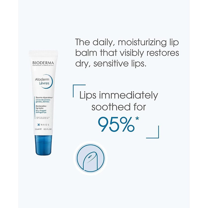 Bioderma Atoderm Restorative Lip Balm For Dry And Chapped Lips 15ml