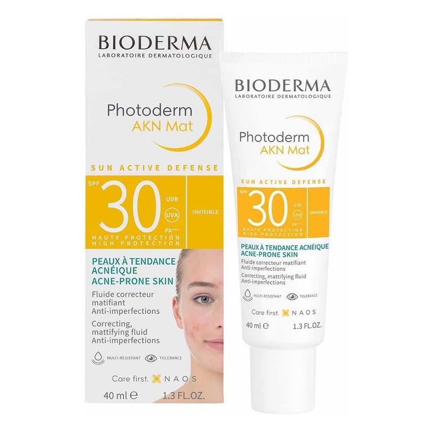 Bioderma Photoderm AKN Mat SPF30 Fluid Sunscreen For Face 40ml