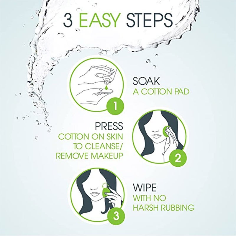 Bioderma Sebium H₂O Cleansing Micelle Make-Up Remover Solution For Combination To Oily Skin 250 mL