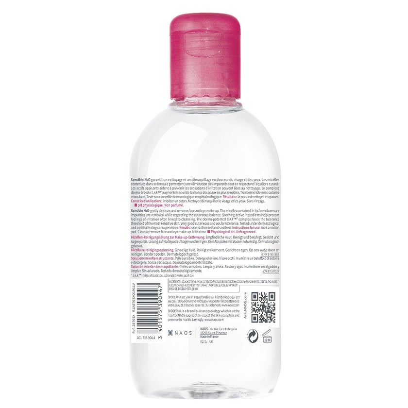 Bioderma Sensibio H2O Cleansing & Make up Removing Micellar Water 250ml