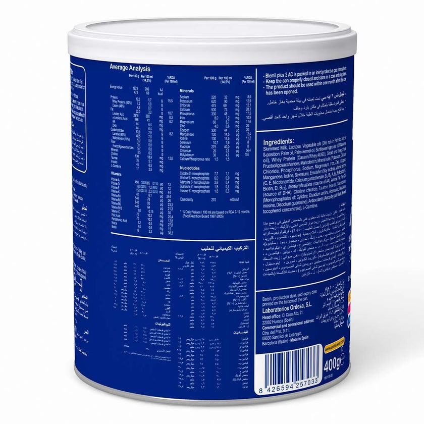 Blemil Plus Stage 2 AC Anti Constipation Infant Formula Milk For 6 To 12 Months Baby 400g