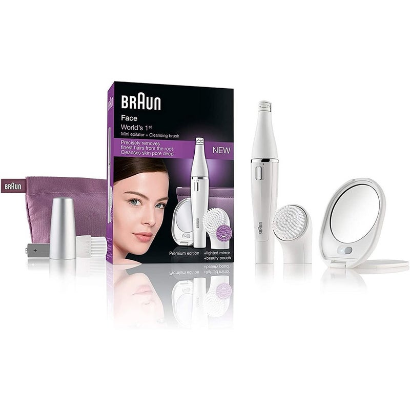 Braun Mini Face Epilator+Cleansing Brush 830