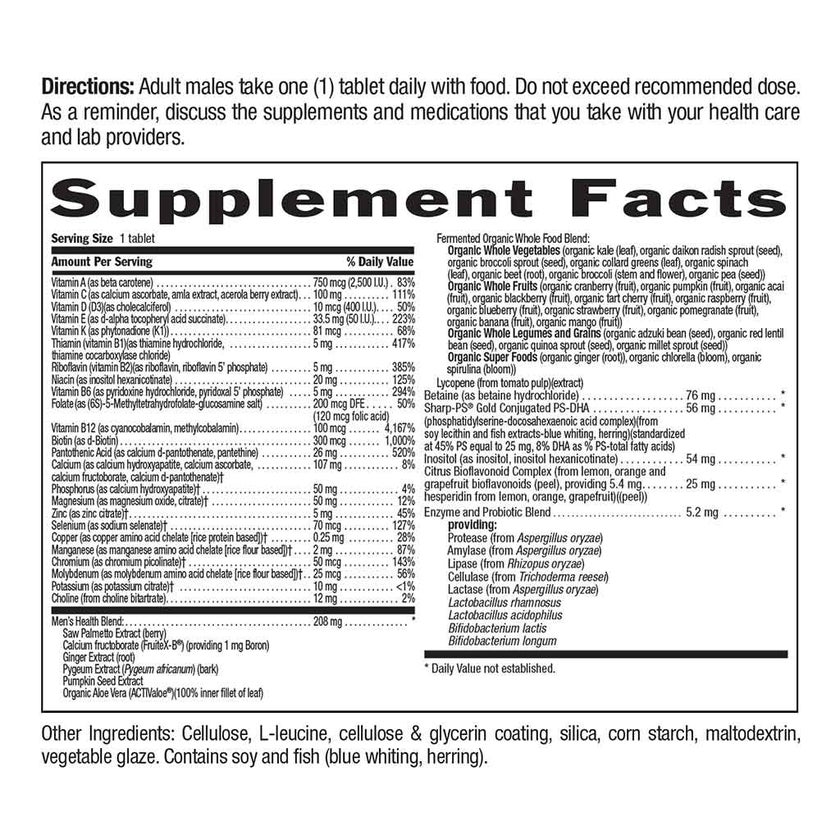 Country Life Core Daily 1 Multivitamin Supplement Tablets For Men 50+, Pack of 60's