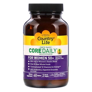 Country Life Core Daily 1 Multivitamin Supplement Tablets For Women 50+, Pack of 60's