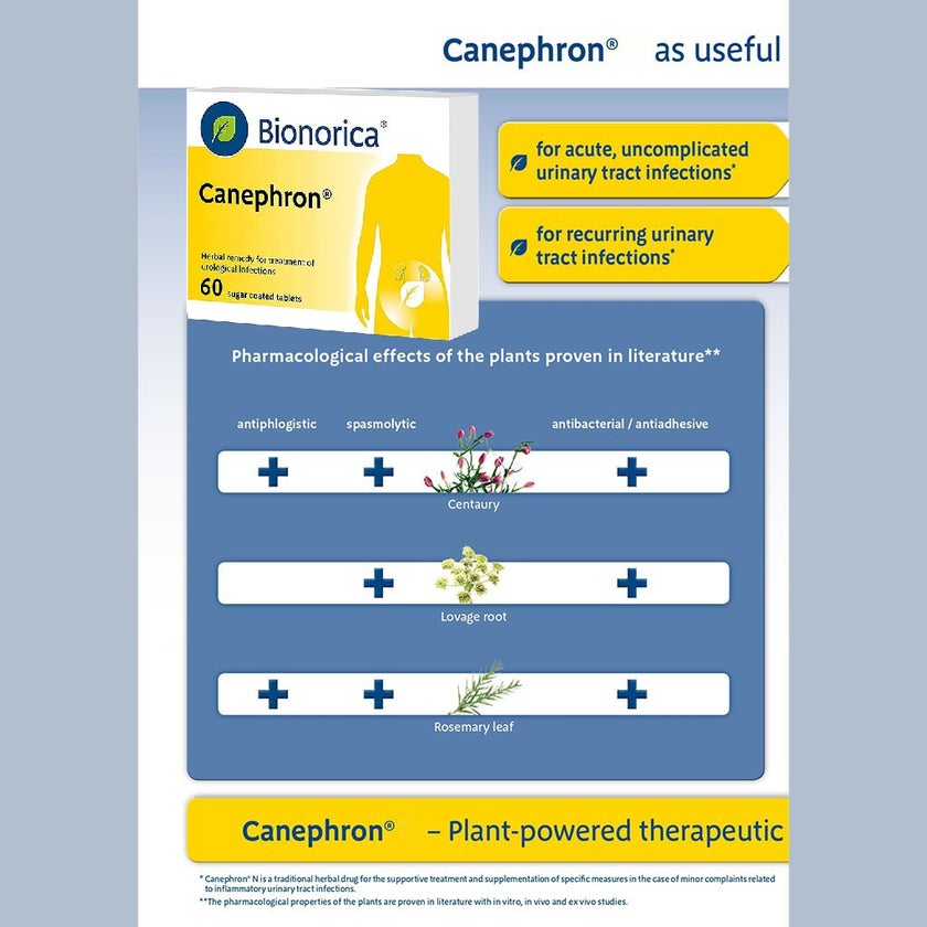 Bionorica Canephron Sugar Coated Herbal Tablet For Urinary Tract Infection, Pack of 60's