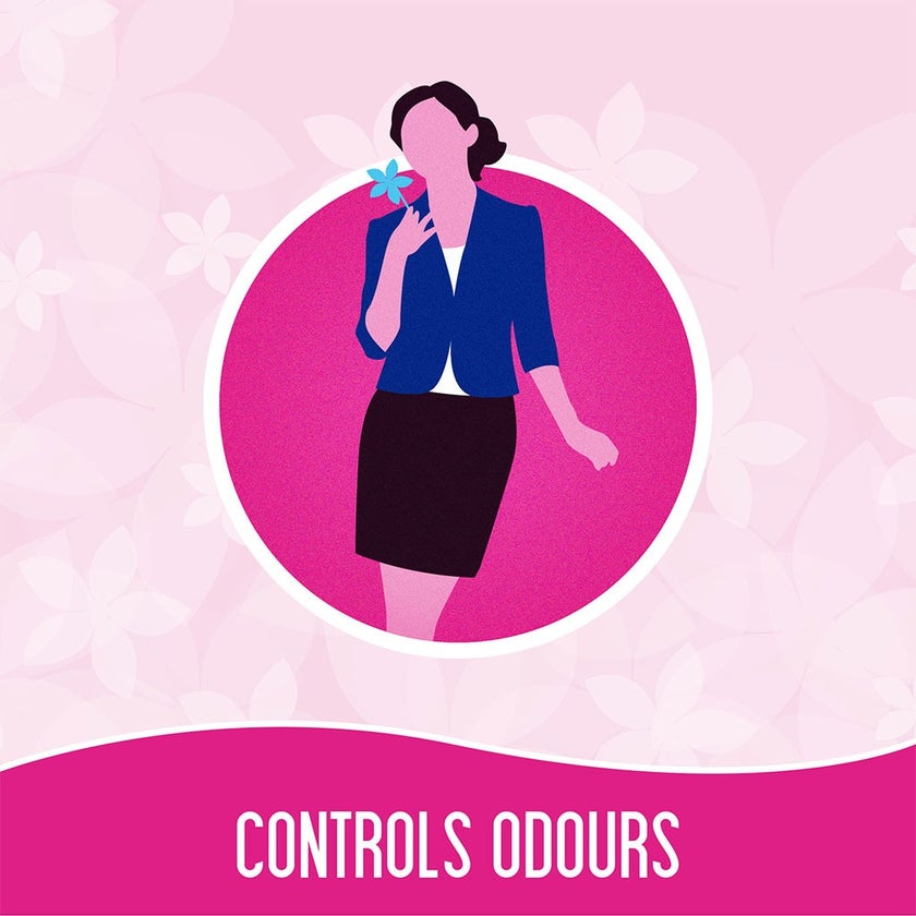 Carefree Plus Large Light Scented Panty Liners, Pack of 20's