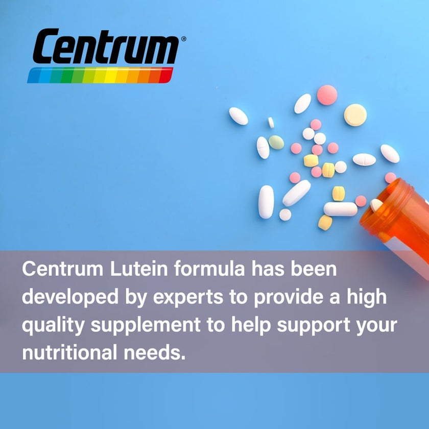 Centrum With Lutein Adult Multivitamin Supplement Tablets, Pack of 30's