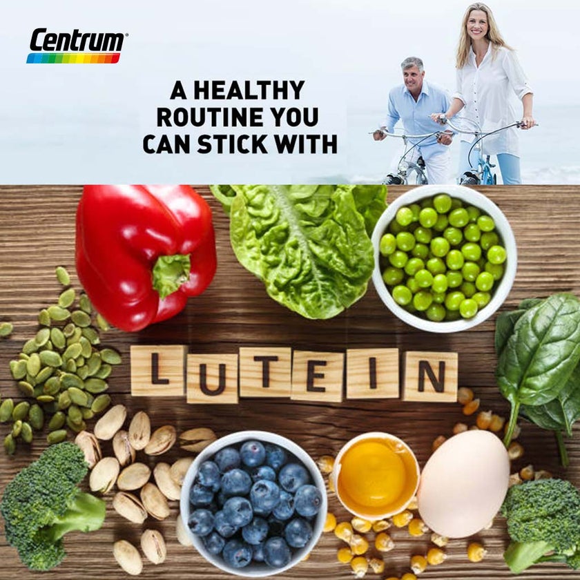 Centrum Silver With Lutein 50+ Adult Multivitamin Tablets, Pack of 100's