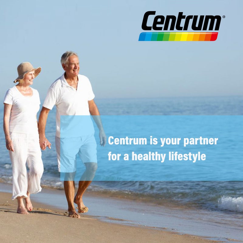 Centrum Silver With Lutein 50+ Adult Multivitamin Supplement Tablets, Pack of 30's