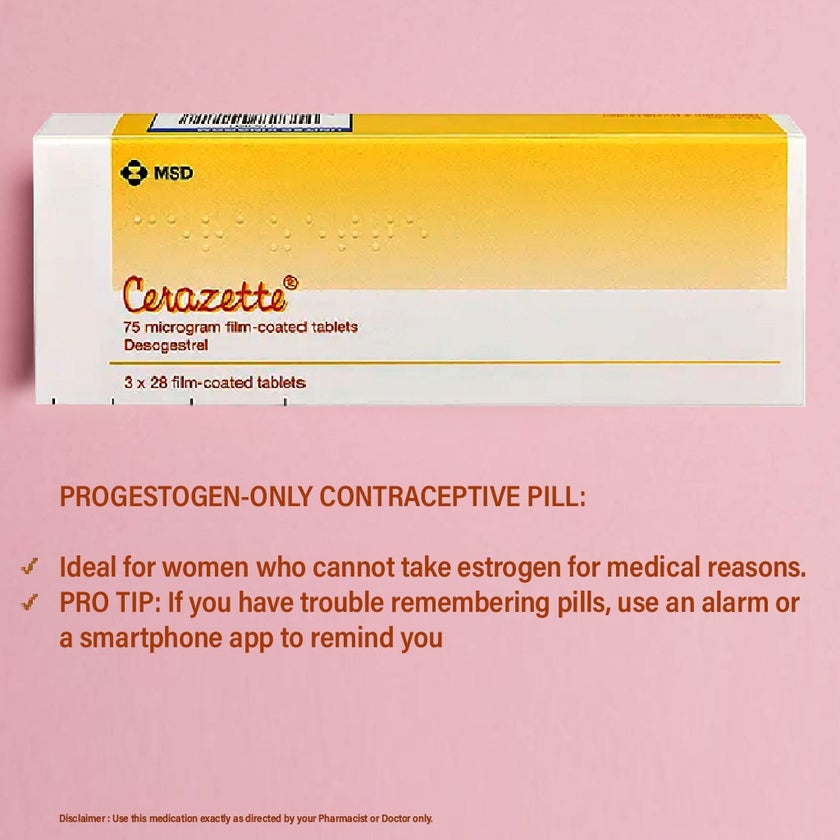 Cerazette Film Coated Tablets, Pack of 28's
