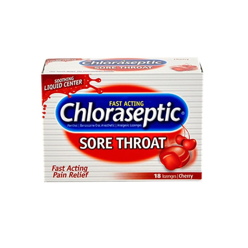 Chloraseptic Cherry Lozenges, Pack of 18's