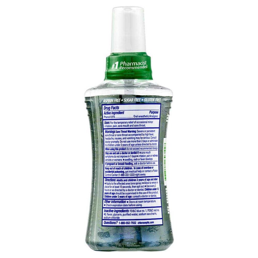Chloraseptic Sore Throat Menthol Spray 177ml