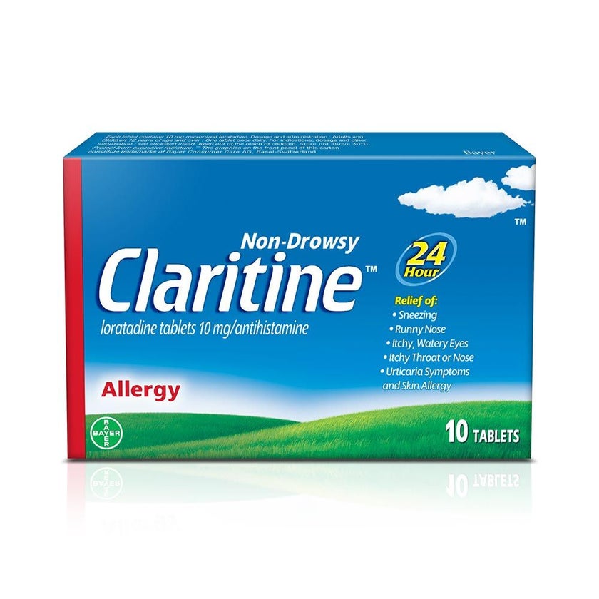 Claritine 10mg for Allergy Tablets, Pack of 10's