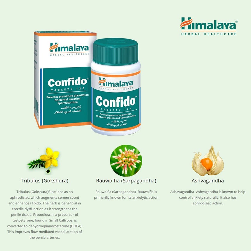 Himalaya Confido Tablets, Pack of 120's