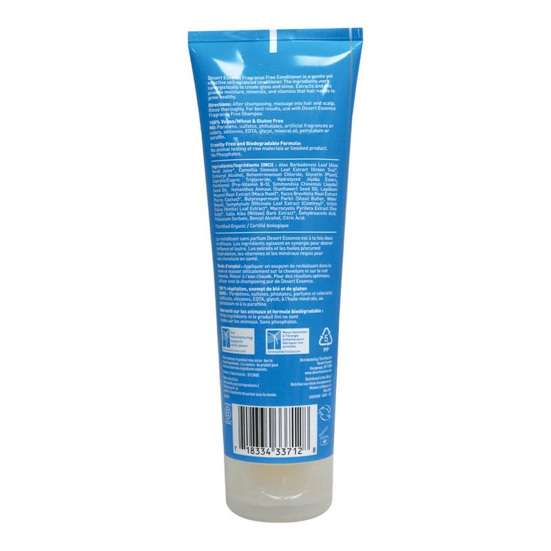 Desert Essence Fragrance Free Conditioner 8 fl oz, 237 mL