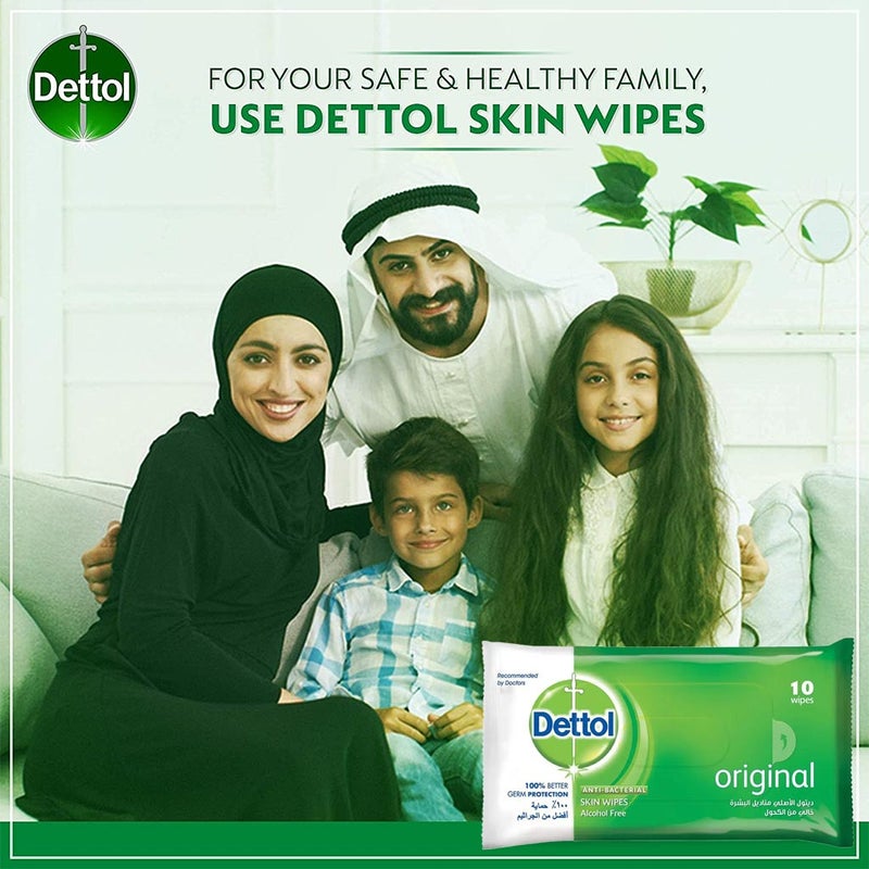 Dettol Anti-Bacterial Wipes 10's